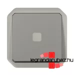 Legrand Plexo 55 időzítőkapcsoló jelzőfénnyel, szürke, Legrand 069504L