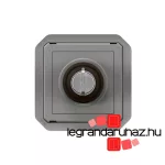 Legrand Plexo 55 kulcsos kapcsoló 2 állású, szürke, Legrand 069534L