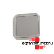   Legrand Plexo 55 váltóérintkezős nyomó jelzőfénnyel 10A, szürke, Legrand 069536L