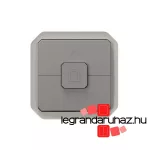 Legrand Plexo 55 redőnykapcsoló direkt vezérlésű motorokhoz (3 állású) 6A, szürke, Legrand 069538L