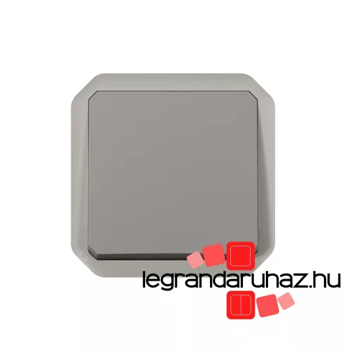 Legrand Plexo 55 egypólusú nyomó 10A, szürke, Legrand 069540L