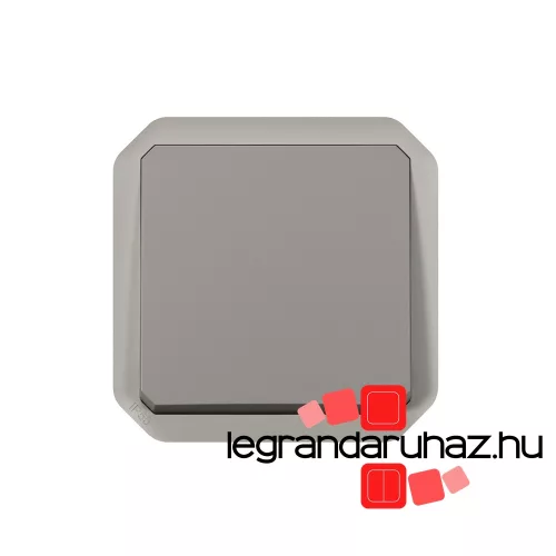 Legrand Plexo 55 váltóérintkezős nyomó 10A, szürke, Legrand 069541L