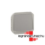   Legrand Plexo 55 egypólusú nyomó jelzőfénnyel 10A, szürke, Legrand 069542L