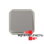 Legrand Plexo 55 egypólusú nyomó jelzőfénnyel 10A, szürke, Legrand 069542L