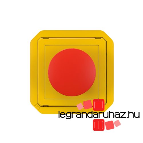 Legrand Plexo 55 vészleállító nyitóérzékelő sárga/piros, Legrand 069547L