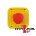 Legrand Plexo 55 vészleállító forgatásos nyitó- és záróérintkezős, 1/4 fordulatos oldással, sárga/piros, Legrand 069549L