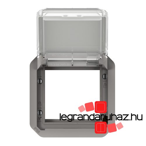 Legrand Plexo 55 Program Mosaic adapter füstszínű csapófedéllel, szürke, Legrand 069580L
