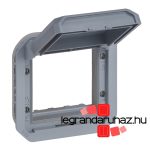 Legrand Plexo 55 Program Mosaic adapter csapófedéllel (nem átlátszó), szürke, Legrand 069584L