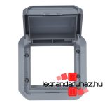 Legrand Plexo 55 Program Mosaic adapter csapófedéllel (nem átlátszó), szürke, Legrand 069584L