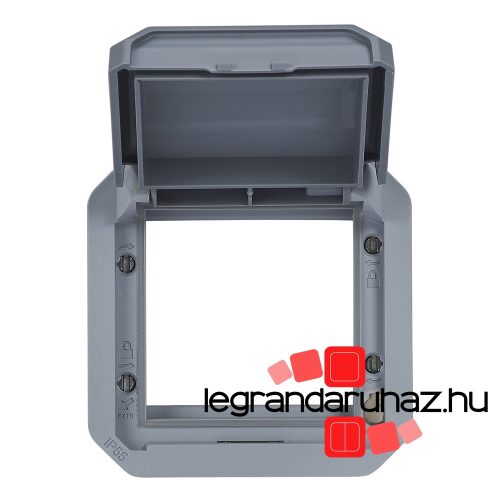 Legrand Plexo 55 Program Mosaic adapter csapófedéllel (nem átlátszó), szürke, Legrand 069584L