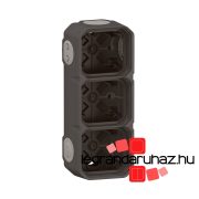   Legrand Plexo 55 falon kívüli 3-as doboz, membrános, antracit, Legrand 069603L
