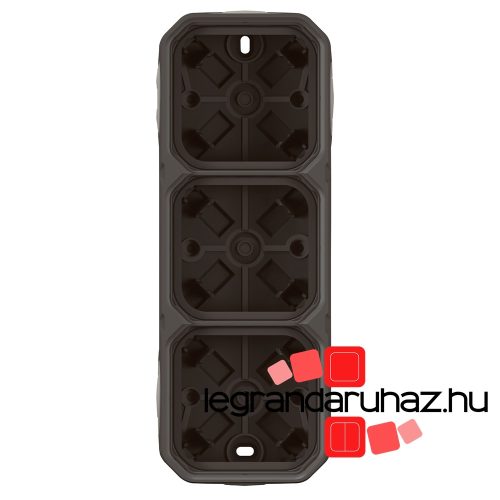 Legrand Plexo 55 falon kívüli 3-as doboz, membrános, antracit, Legrand 069603L