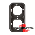 Legrand Plexo 55 kettes keret, antracit, Legrand 069607L