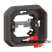   Legrand Plexo 55 egyes keret körmökkel, antracit, Legrand 069609L