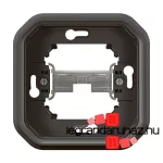 Legrand Plexo 55 egyes keret körmökkel, antracit, Legrand 069609L