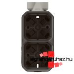 Legrand Plexo 55 falon kívüli függőleges 2-es doboz 2 bemenettel, membrános, antracit, Legrand 069610L