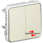   Legrand Plexo 55 kettős váltókapcsoló, fehér, Legrand 069625
