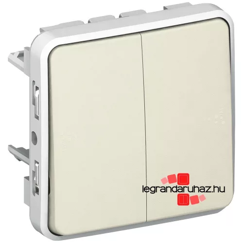 Legrand Plexo 55 kettős váltókapcsoló, fehér, Legrand 069625