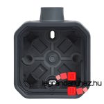 Legrand Plexo 55 falon kívüli 1-es doboz, ISO20 tömszelencével, antracit, Legrand 069628L