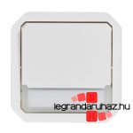 Legrand Plexo 55 váltóérintkezős nyomó jelzőfénnyel, címketartóval 10A, fehér, Legrand 069634L