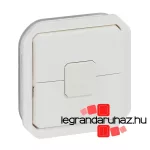 Legrand Plexo 55 redőnynyomó elektronikus vezérlésű motorokhoz (3 állású) 6A, fehér, Legrand 069638L