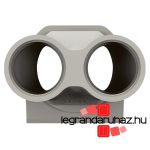 Legrand Plexo 55 tömszelence 2 bemenettel PG16, szürke, Legrand 069650L