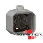 Legrand Plexo 55 falon kívüli 1-es doboz, ISO20 tömszelencével, szürke, Legrand 069656L