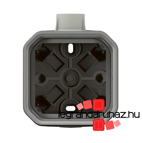 Legrand Plexo 55 falon kívüli 1-es doboz, ISO20 tömszelencével, szürke, Legrand 069656L