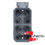 Legrand Plexo 55 falon kívüli függőleges 2-es doboz 2 bemenettel, membrános, szürke, Legrand 069668L