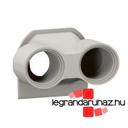   Legrand Plexo 55 tömszelence 2 bemenettel ISO20, szürke, Legrand 069670L