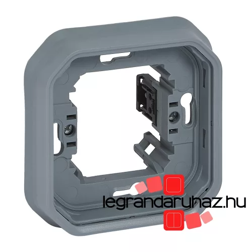 Legrand Plexo 55 egyes keret körmökkel, szürke, Legrand 069682L