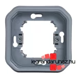 Legrand Plexo 55 egyes keret körmökkel, szürke, Legrand 069682L
