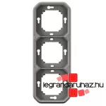 Legrand Plexo 55 hármas keret, szürke, Legrand 069687L