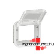   Legrand Plexo 55 Program Mosaic adapter füstszínű csapófedéllel, fehér, Legrand 069695L