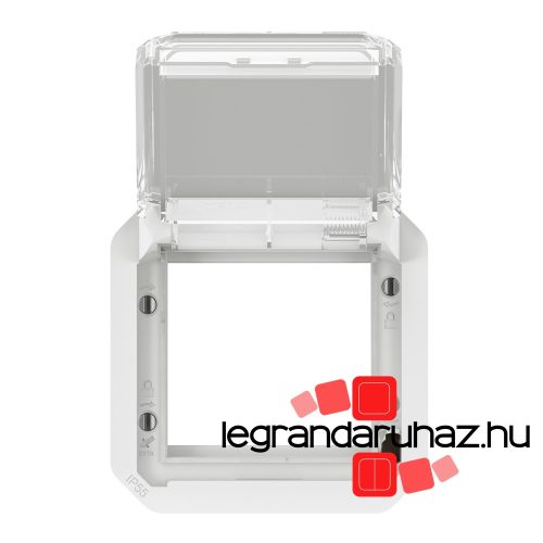Legrand Plexo 55 Program Mosaic adapter füstszínű csapófedéllel, fehér, Legrand 069695L