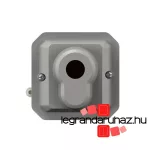 Legrand Plexo 55 kulcsos kapcsoló 3 állású - kulcs nélkül, szürke, Legrand 069705L