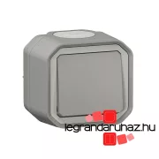   Legrand Plexo 55 falon kívüli váltókapcsoló 10A, összeszerelt, szürke, Legrand 069711L