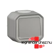   Legrand Plexo 55 falon kívüli váltókapcsoló ellenőrzőfénnyel 10A, összeszerelt, szürke, Legrand 069712L