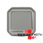 Legrand Plexo 55 falon kívüli váltókapcsoló jelzőfénnyel 10A, összeszerelt, szürke, Legrand 069713L