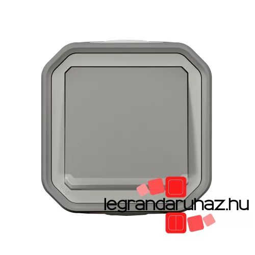 Legrand Plexo 55 falon kívüli váltókapcsoló jelzőfénnyel 10A, összeszerelt, szürke, Legrand 069713L
