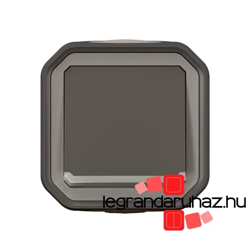 Legrand Plexo 55 falon kívüli váltókapcsoló ellenőrzőfénnyel 10A, összeszerelt, antracit, Legrand 069721L