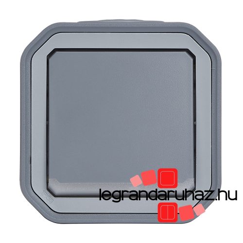 Legrand Plexo 55 kétpólusú kapcsoló ellenőrzőfénnyel 10A, szürke, Legrand 069726L