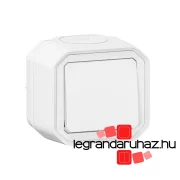   Legrand Plexo 55 falon kívüli egypólusú nyomó 10A, összeszerelt, fehér, Legrand 069760L