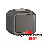   Legrand Plexo 55 falon kívüli váltókapcsoló 10A, összeszerelt, antracit, Legrand 069761L