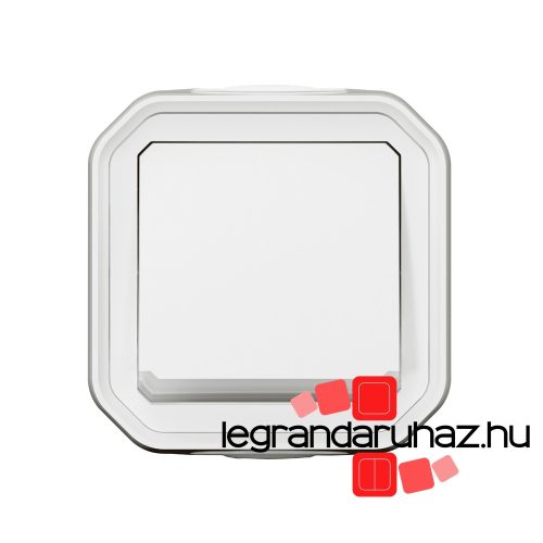 Legrand Plexo 55 falon kívüli egypólusú nyomó jelzőfénnyel 10A, összeszerelt, fehér, Legrand 069762L