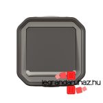 Legrand Plexo 55 falon kívüli egypólusú nyomó jelzőfénnyel 10A, összeszerelt, antracit, Legrand 069782L