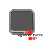 Legrand Plexo 55 váltókapcsoló ellenőrzőfénnyel 10A, antracit, Legrand 069802L