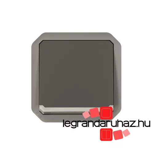 Legrand Plexo 55 váltókapcsoló jelzőfénnyel 10A, antracit, Legrand 069803L