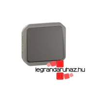   Legrand Plexo 55 egypólusú nyomó 10A, antracit, Legrand 069810L