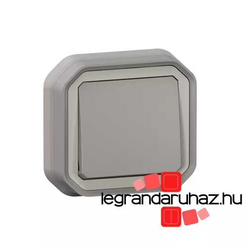 Legrand Plexo 55 süllyesztett váltókapcsoló 10A, összeszerelt, szürke, Legrand 069811L